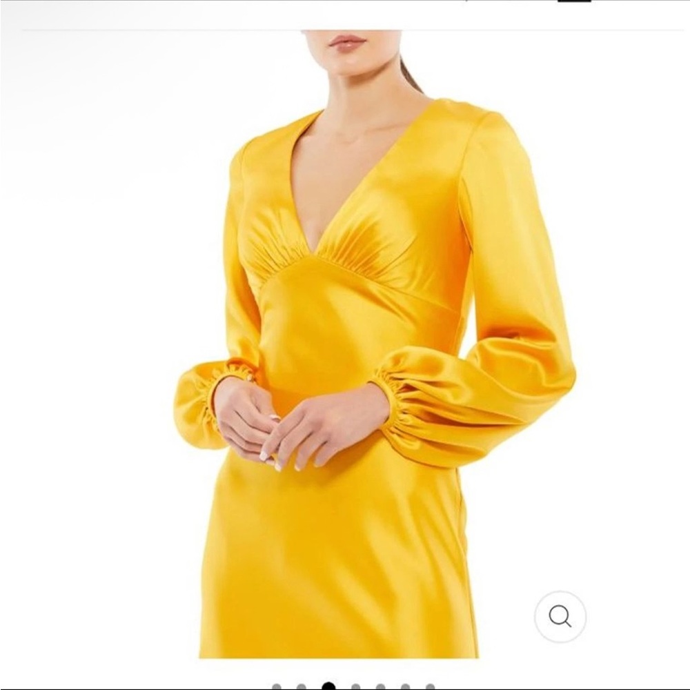 MacDuggal Elegant Marigold Satin gown - Picture 11 of 11
